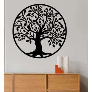 Tree of Life Metal Wall Art | Modern Round Wall Décor