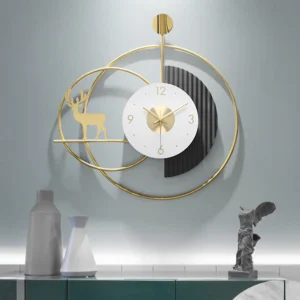 Modern Abstract Designer Wall Clock | Artistic Metal Wall Décor Clock